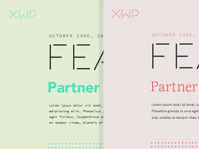 XWP Typography branding color focus lab logotype patchwork quilts stitching typography xwp