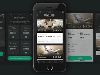 Jethunter aircraft airline app b2b black booking broker business jet charter jet mobile private jet