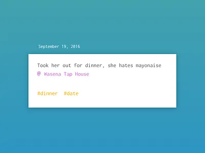 Notes app contacts notes personal