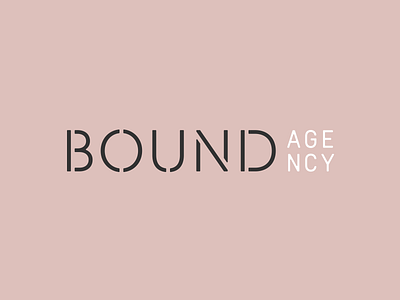 Bound Wordmark blush sans serif simplon mono stacked stencil workdmark