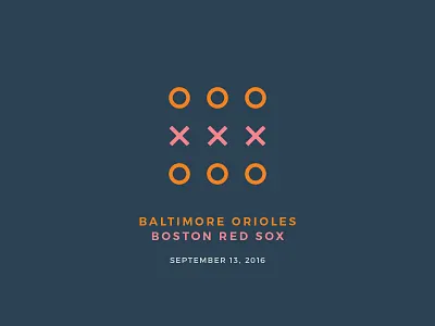 Red Sox Scores: September 13, 2016 baseball chart charts data data visualization data viz infographic minimal minimalism sports