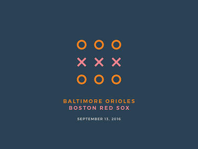 Red Sox Scores: September 13, 2016 baseball chart charts data data visualization data viz infographic minimal minimalism sports