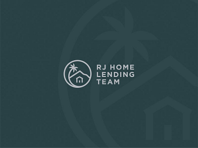 RJ Home Lending Team Logo branding combination mark icon identity logo mark typography