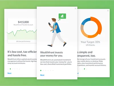 iOS Product Tour finance illustration investment ios mobile product tour tour wealthfront