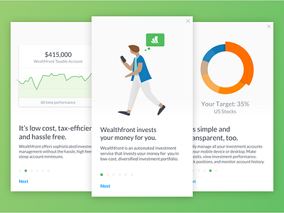 iOS Product Tour finance illustration investment ios mobile product tour tour wealthfront