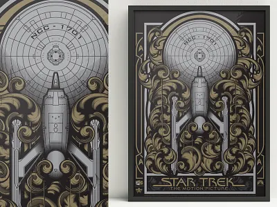 Star Trek, The Motion Picture enterprise poster sdcc star trek