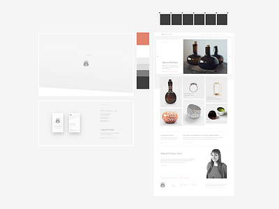 Portfolio Setup branding design glass grid jewellery logo minimal portfolio