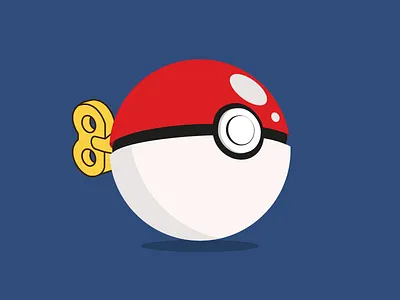 Poké Ball art ball colors design gotcha icon illustration nintendo poke pokemon vector