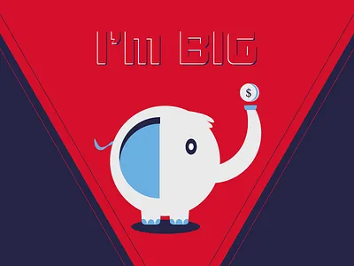 Elephant art character colors design elephant icon illustration vector