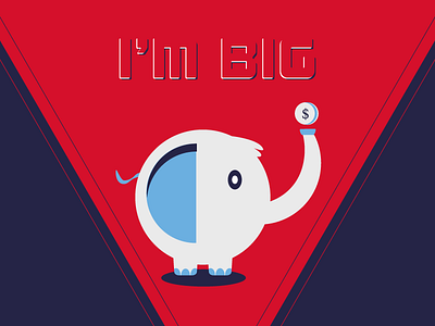 Elephant art character colors design elephant icon illustration vector