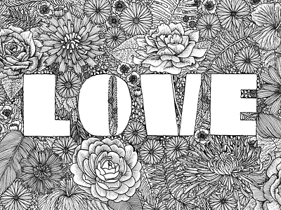 Love drawing freehand illustration ink line art