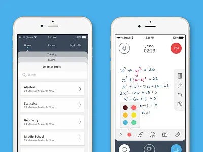 Consult with an expert #1 flat design ios ios app mobile app mobile ui ui ux