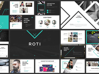 Roti Presentation Template creative keynote layout powerpoint presetation shape template