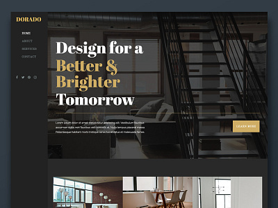 Dorado Theme dark gold grey snappages template theme