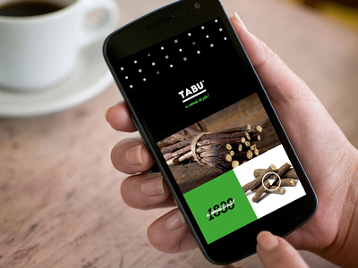 TABU licorice - UI mobile brand candies caramelle design graphic licorice liquirizia restyling smartphone tabu ui ux