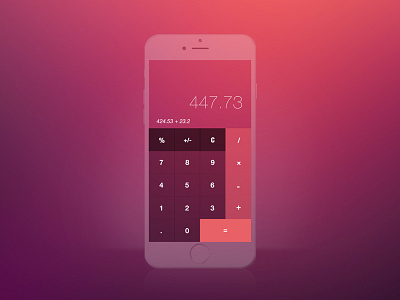 DailyUI #4 calculator dailyui dayfour graphicdesign ui userexperience userinterface