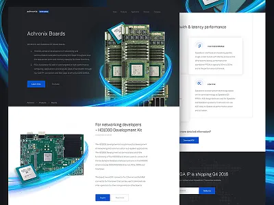 x corporate flat fpga landing page processor semiconductor startup tech