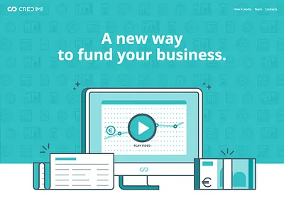 Landing hero business computer desktop fund hero invoice landing money payment service