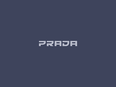 Prada Logotype branding custom lettering logo logotype luxury type typography