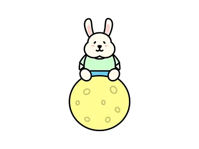 Happy Mid-autumn Festival bunny illustration mid autumn festival