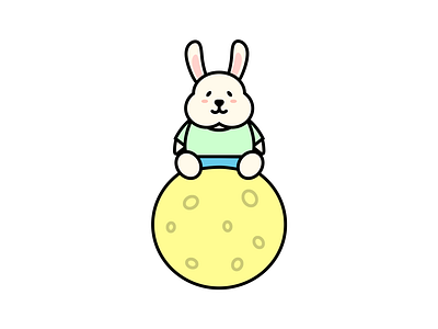 Happy Mid-autumn Festival bunny illustration mid autumn festival