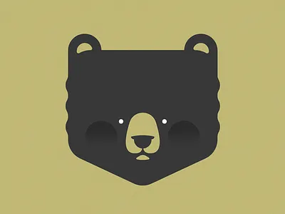 Em-Bear bear black gold illustration