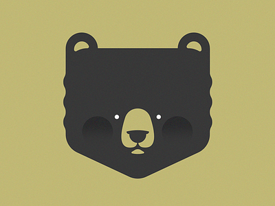 Em-Bear bear black gold illustration