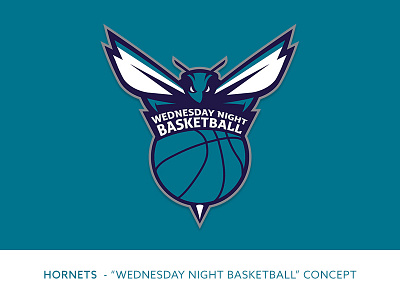 Charlotte Hornets "WNB" Logo Concept basketball logo nba sports
