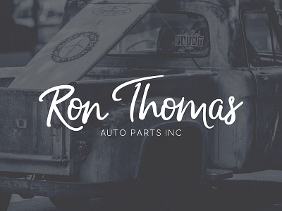 Ron Thomas Auto Parts Inc font lettering sans type typeface typography