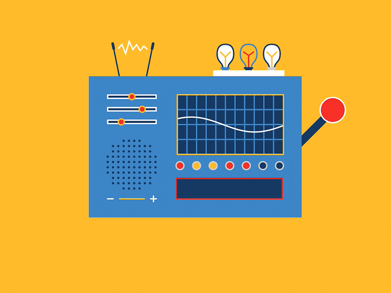 Random Trivia Generator - Holding Page Machine animation creative code generator holding page illustration interactive machine p5js processing random trivia