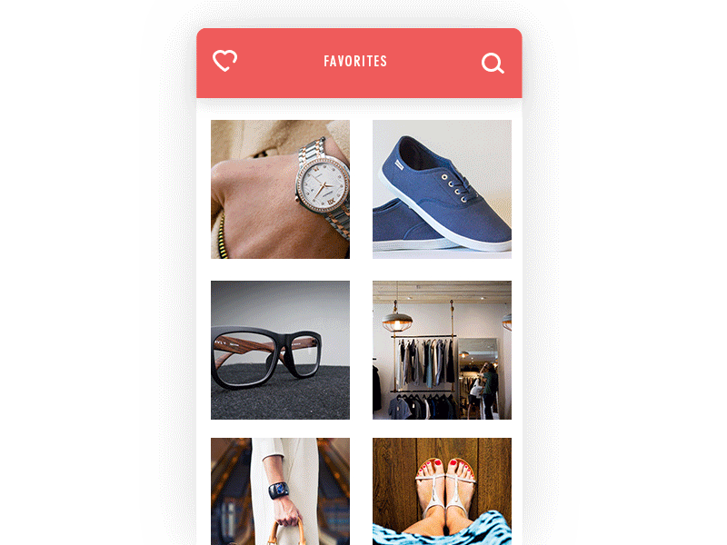 Favorites 044 daily dailyui favourite simple slide ui