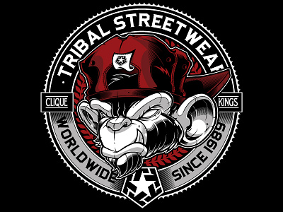 Tribal Gear design custom lettering jared mirabile lettering sweyda tribal clique tribal gear tribal streetwear type