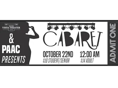 Cabaret Ticket theater ticket