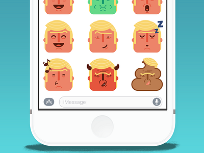 Trump Emoji Pack election imessage pack president stickers trump