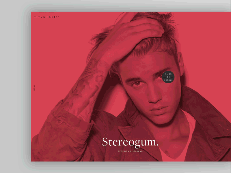 Titus Klein Case Studies animation case study front end code html interaction js responsive stereogum titus klein