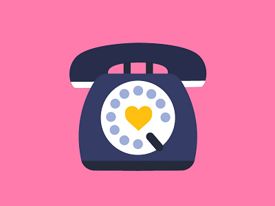 Love Line challenge heart illustration line love telephone vector