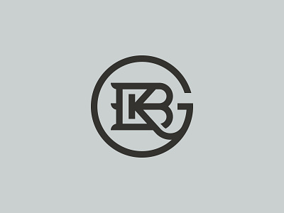 Bkg_2 b bkg circle g identity k lines logo monogram thick