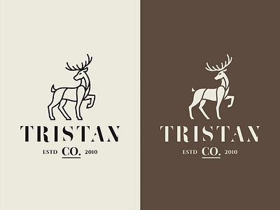 Animal Logo Templates - Deer animal deer logo mark pictogram template