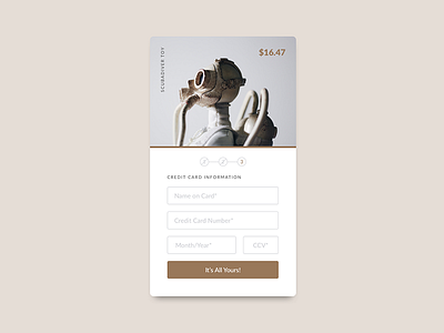 Daily UI 002 - Credit Card Checkout 002 daily ui