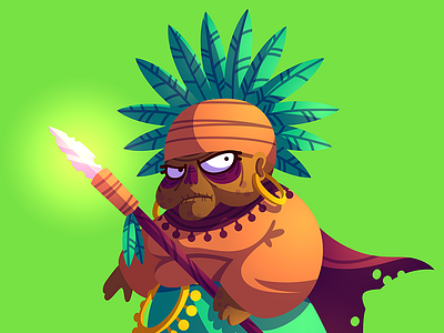 Battleplans Witch art cartoon character design game illustration vector
