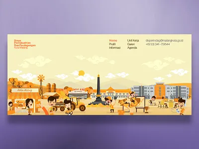 Creative Landscape branding creativeindustry illustration landingpage
