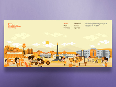 Creative Landscape branding creativeindustry illustration landingpage