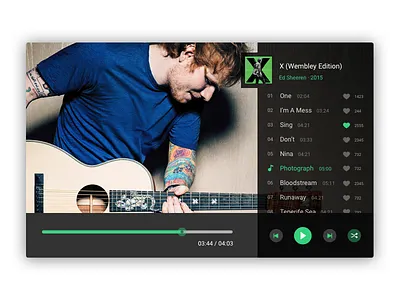 Daily ui 09 - music player 009 dailyui