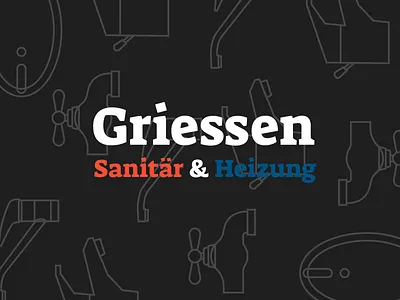 Griessen Black Dribbble black blue branding icons outline red