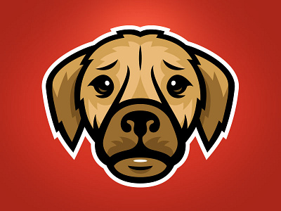 My little buddy bold dog logo sports