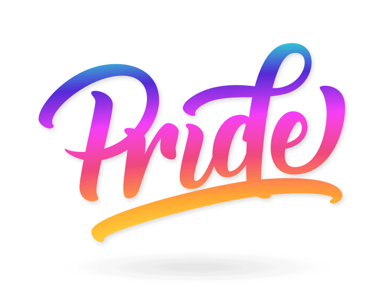 Pride animation brush lettering equality gif gradient handlettering lettering pride rainbow type typography vector