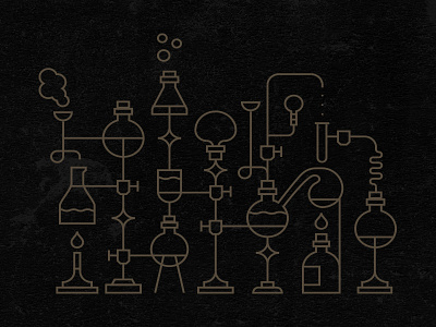 Alchemy alchemist alchemists alchemy brew brewing icon identity lab label laboratory mark symbol