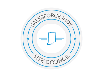 Indy Site Council Logo badge circle identity indiana indianapolis indy logo state