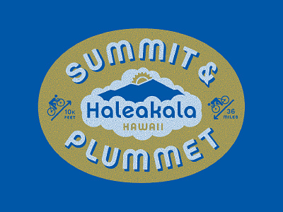 Summit & Plummet bicycle bike clouds cycling drop shadow haleakala hawaii oval ride sunrise twin six