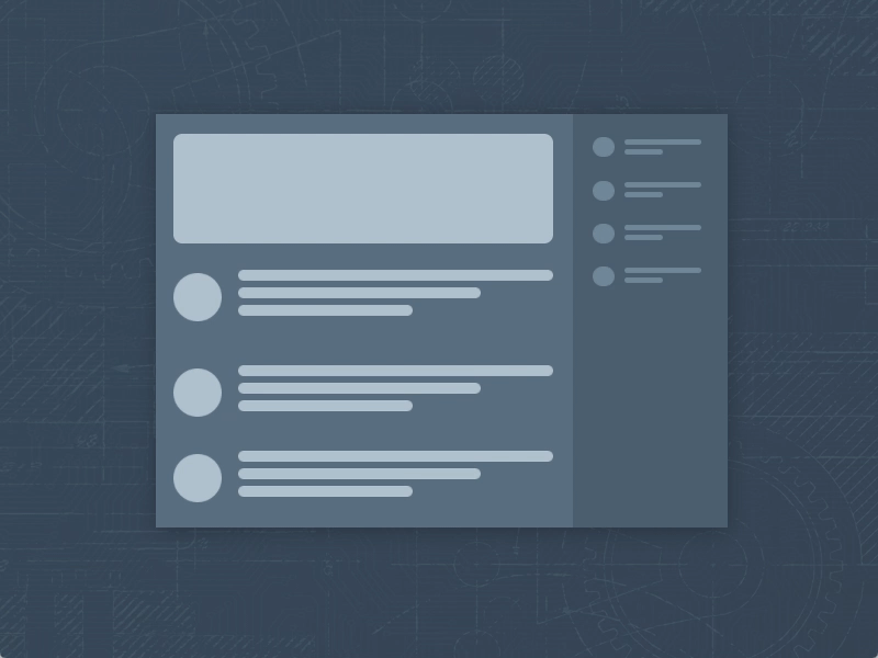 Sidebar interactions for opening and closing on a web product design interaction design ixd prototype sidebar ui user experience user interface ux web wireframe